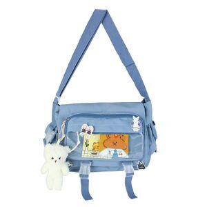 1943 Kawaii Crossbody Ita Bag with Pin and Pendant-Japanese Messenger Bags
